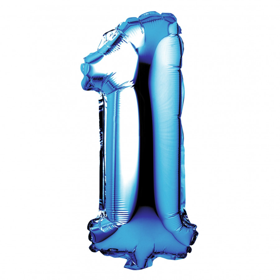 Click to view product details and reviews for 34 Giant Foil Blue Number 1 Balloon.