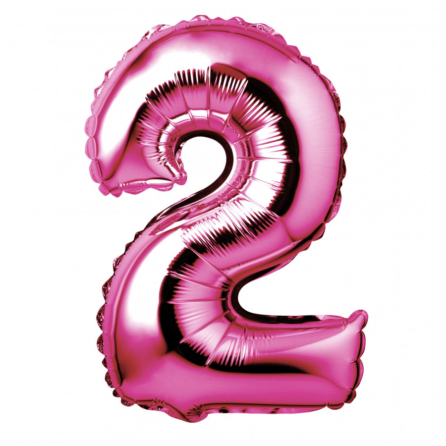 Click to view product details and reviews for 34 Giant Foil Hot Pink Number 2 Balloon.
