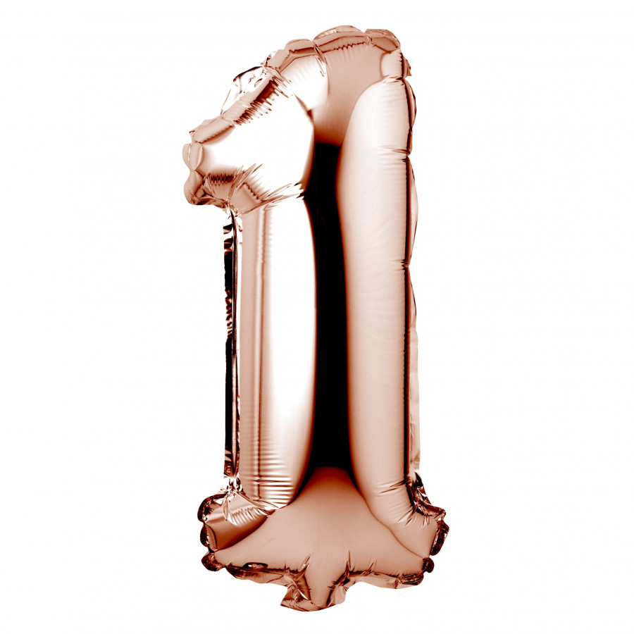 Click to view product details and reviews for 34 Giant Foil Rose Gold Number 1 Balloon.