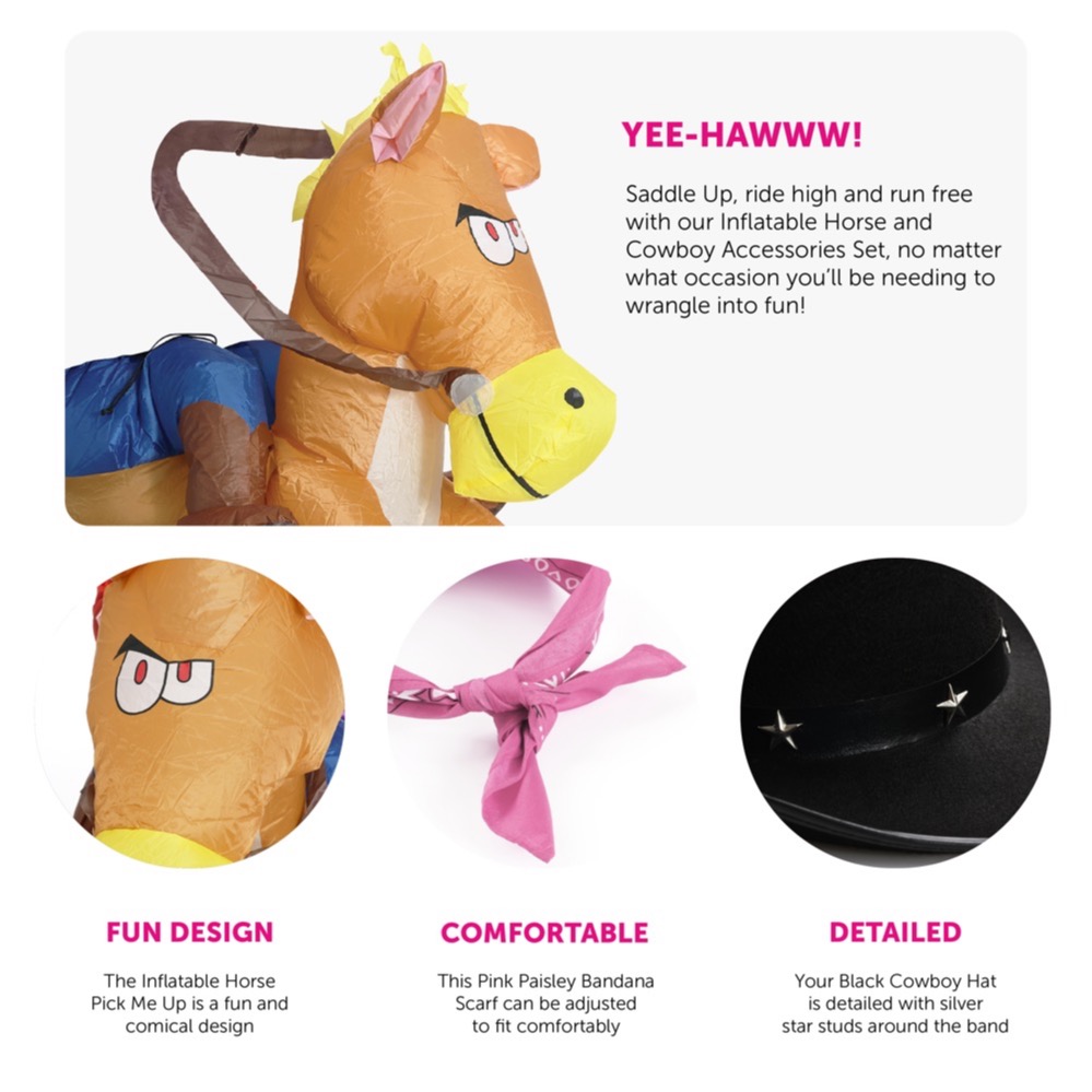 Adults Cowboy Set - Features