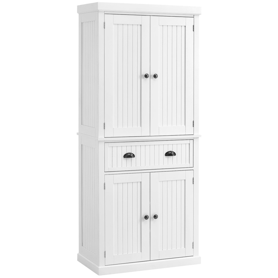 Click to view product details and reviews for Homcom Freestanding Kitchen Storage Cabinet With Drawers And Shelves White.