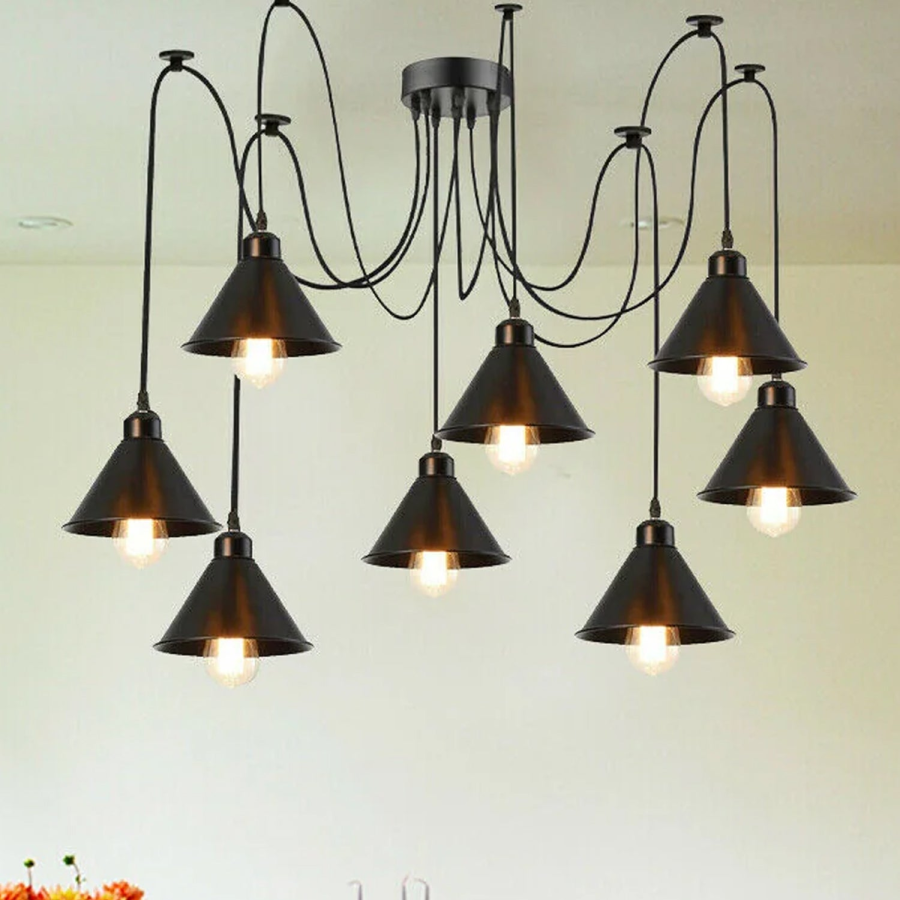 Click to view product details and reviews for Multi Outlet 8 Way Ceiling Pendant Light For 2m Pvc Cable1571.