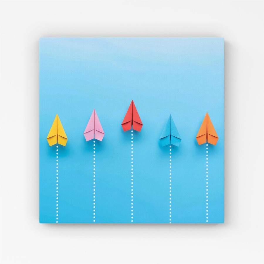 Click to view product details and reviews for Paper Aeroplanes Canvas Extra Large 40 X 40.