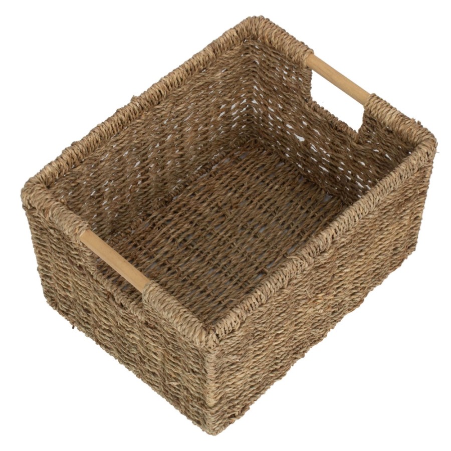 Red Hamper Nordic Seagrass Storage Basket - Large