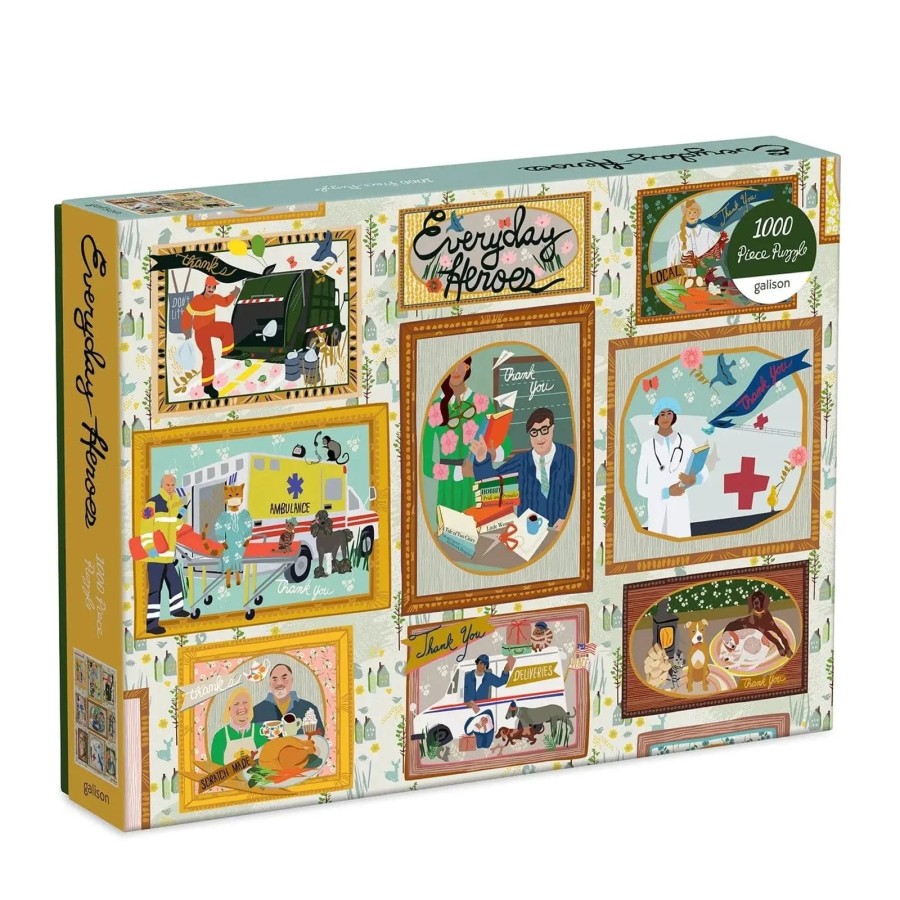 Everyday Heroes Jigsaw Puzzle Illustrated Artwork 1000 Pieces