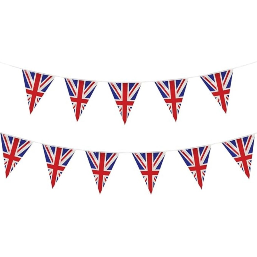 Click to view product details and reviews for Union Jack Triangle Bunting 11 Flags 31x20cm 4 Metres. Click to view product details and reviews for Union Jack Triangle Bunting 11 Flags 31x20cm 4 Metres.