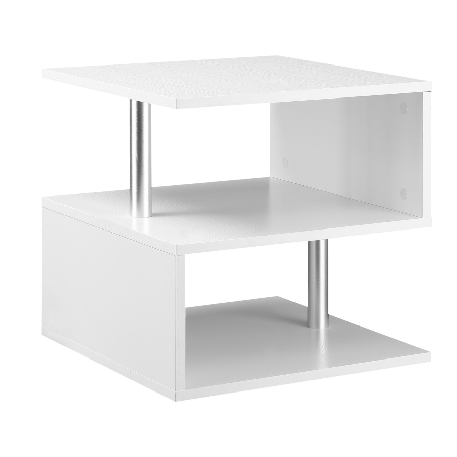 Click to view product details and reviews for White Coffee End Table Tv Stand Sofa Side.