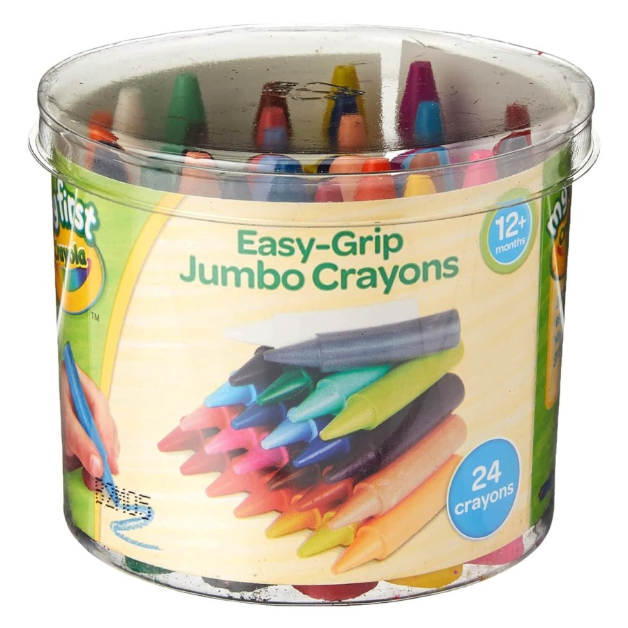My First Crayola Pack of 24 Jumbo Crayons Easy Grip Chunky Strong