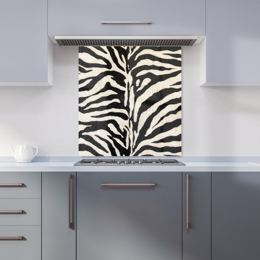 Click to view product details and reviews for White Tiger Print Kitchen Splashback W700mm X H650mm.