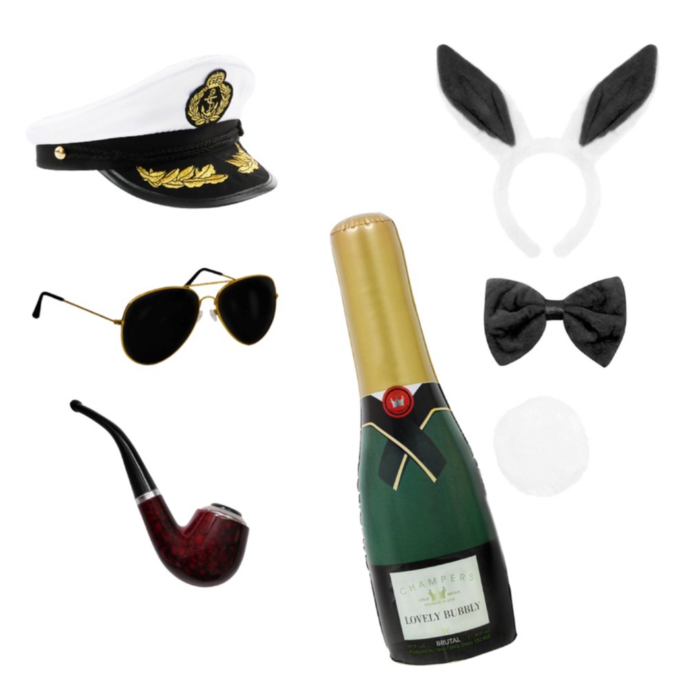 Couples Captain & Bunny Fancy Dress Set | 7 Pcs