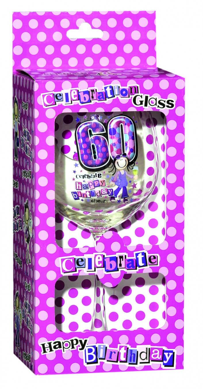 Keepsake Glass Wine for 60TH Birthday