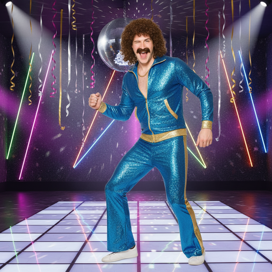 Click to view product details and reviews for Wicked Costumes Mens Brown Perm Wig With Moustache 70s Disco Style. Click to view product details and reviews for Wicked Costumes Mens Brown Perm Wig With Moustache 70s Disco Style.