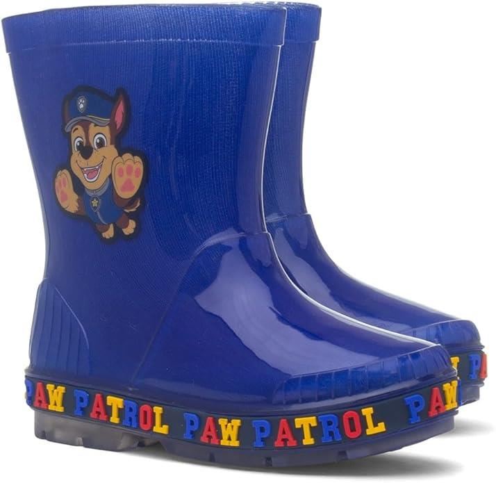 Kids Boys Girls Paw Patrol Light Up Wellington Boots Officially Licensed Wellies