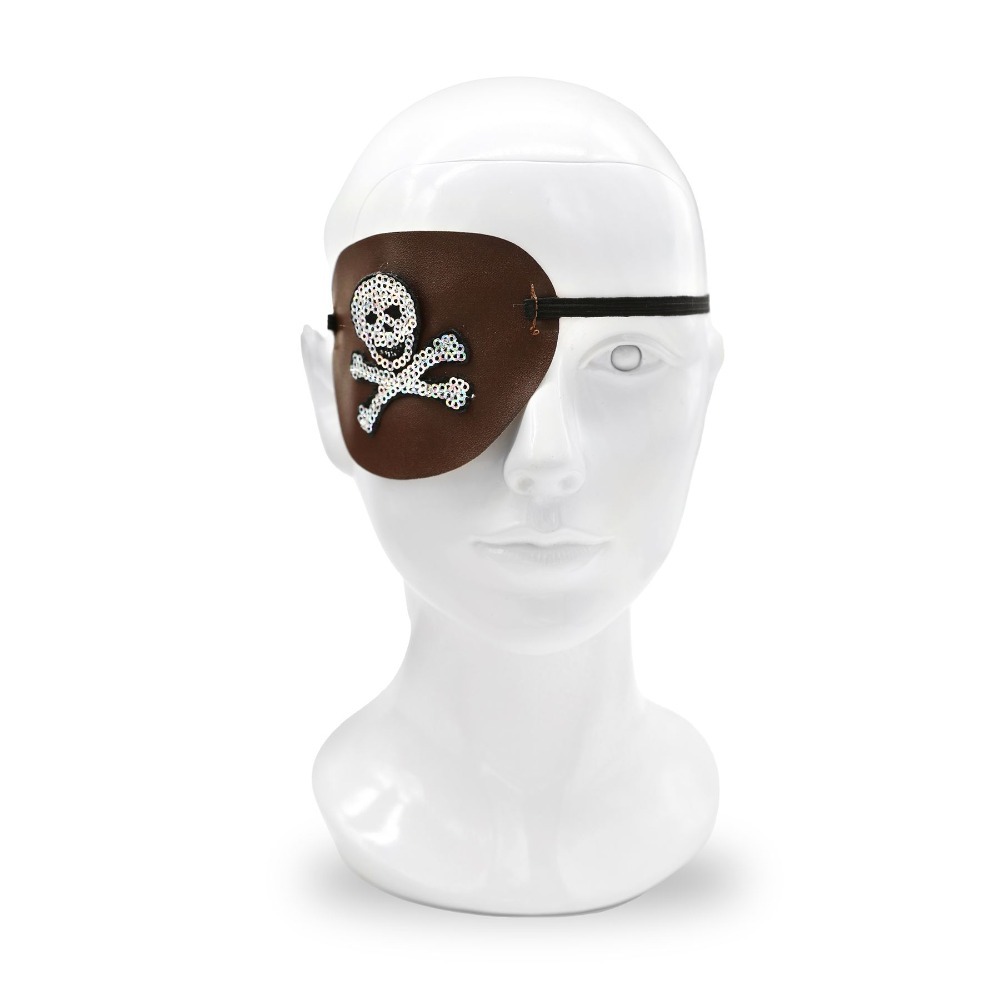 Adults Pirate Accessory | 4 Pcs | Hat, Eye Patch, Inflatable Sword & Necklace