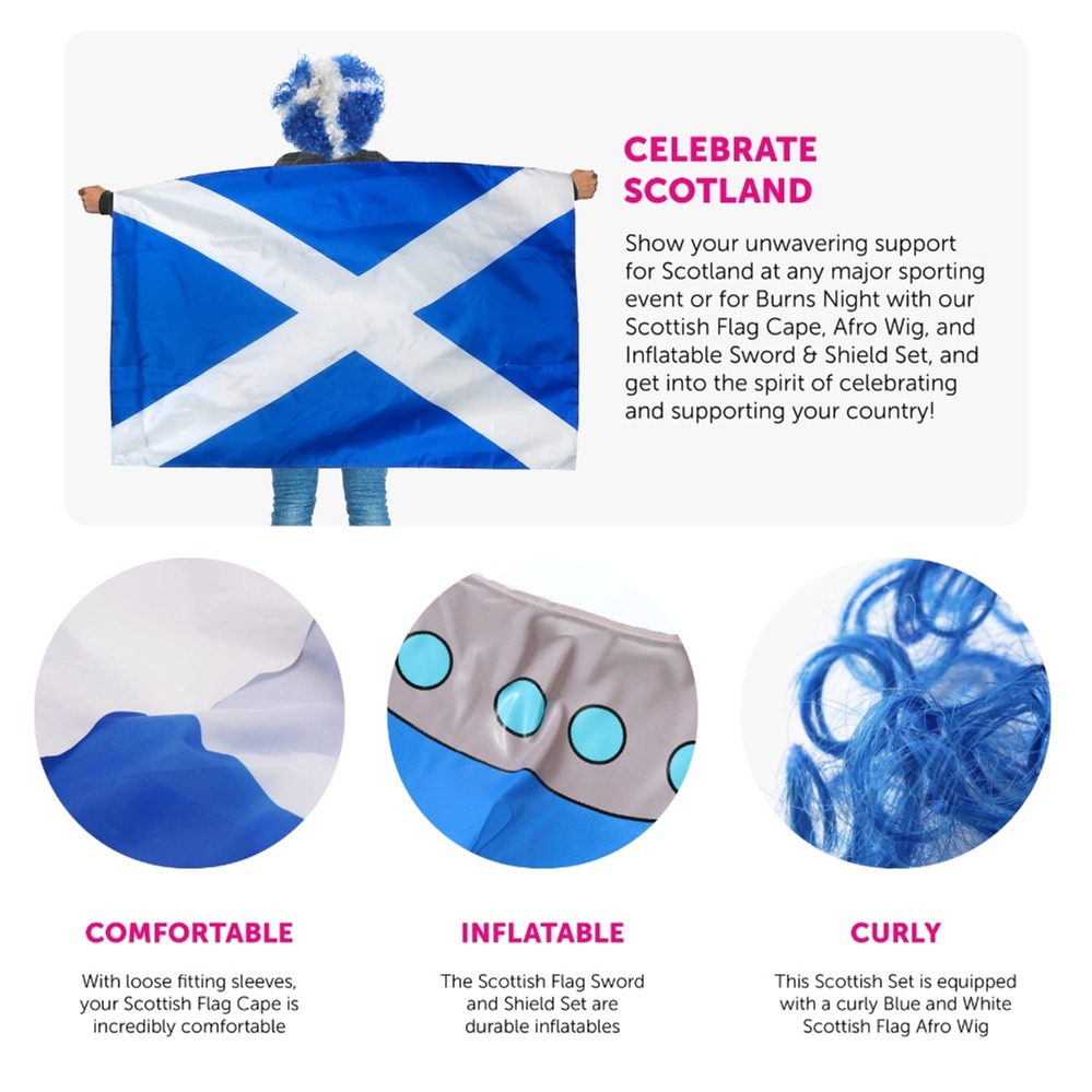 St Andrews Day Scottish Supporters Set Burns Night