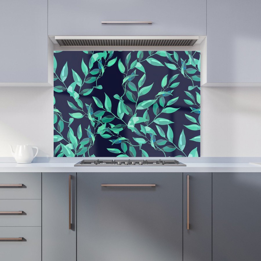 Click to view product details and reviews for Delicate Green Foliage Kitchen Splashback W900mm X H650mm.