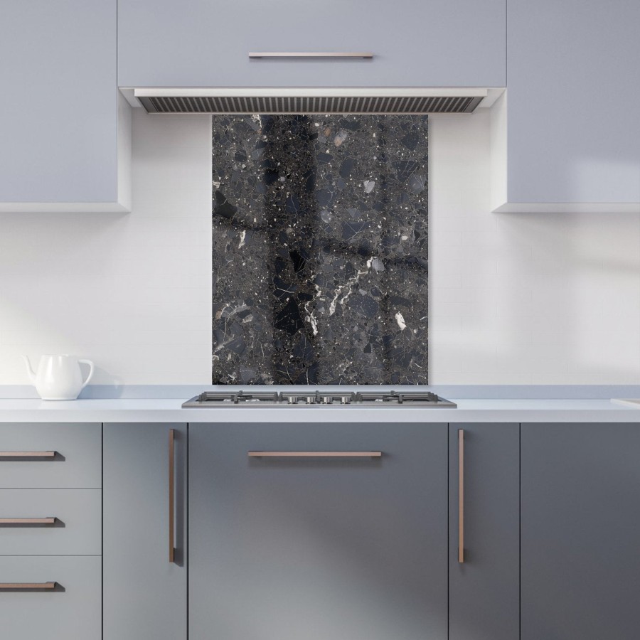 Click to view product details and reviews for Dark Grey Quartz Effect Kitchen Splashback W600mm X H750mm. Click to view product details and reviews for Dark Grey Quartz Effect Kitchen Splashback W600mm X H750mm.