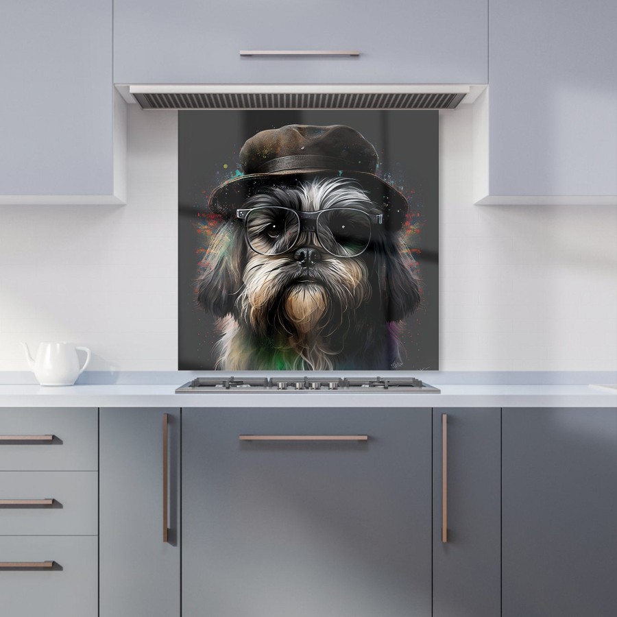 Click to view product details and reviews for Lhasa Apso Dog Splashart Kitchen Splashback W600mm X H600mm.