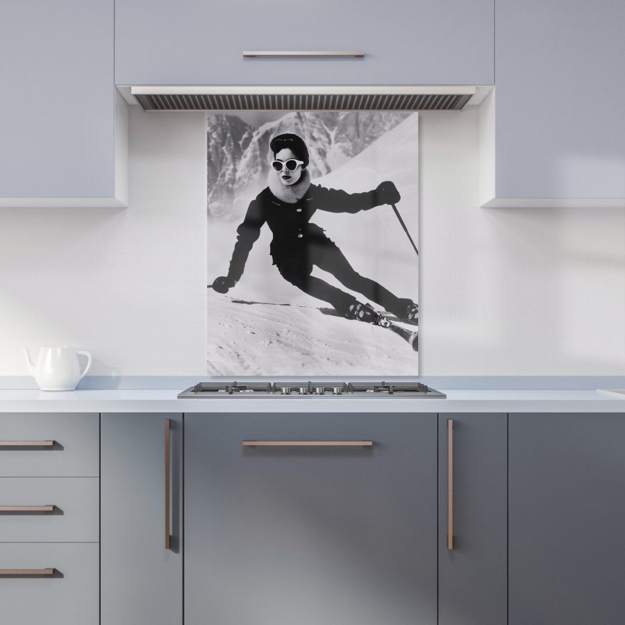 Click to view product details and reviews for Glamorous Slopes Of The 60s Kitchen Splashback W600mm X H750mm.