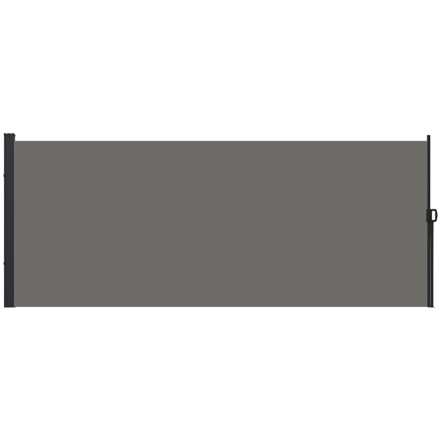 Click to view product details and reviews for 400x180cm Retractable Side Awning Dark Grey.