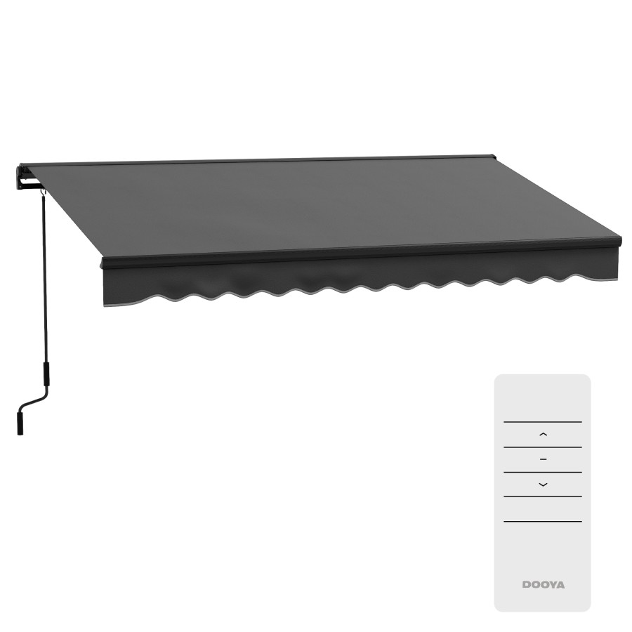 Click to view product details and reviews for 35 X 25m Electric Retractable Awning Dark Grey.