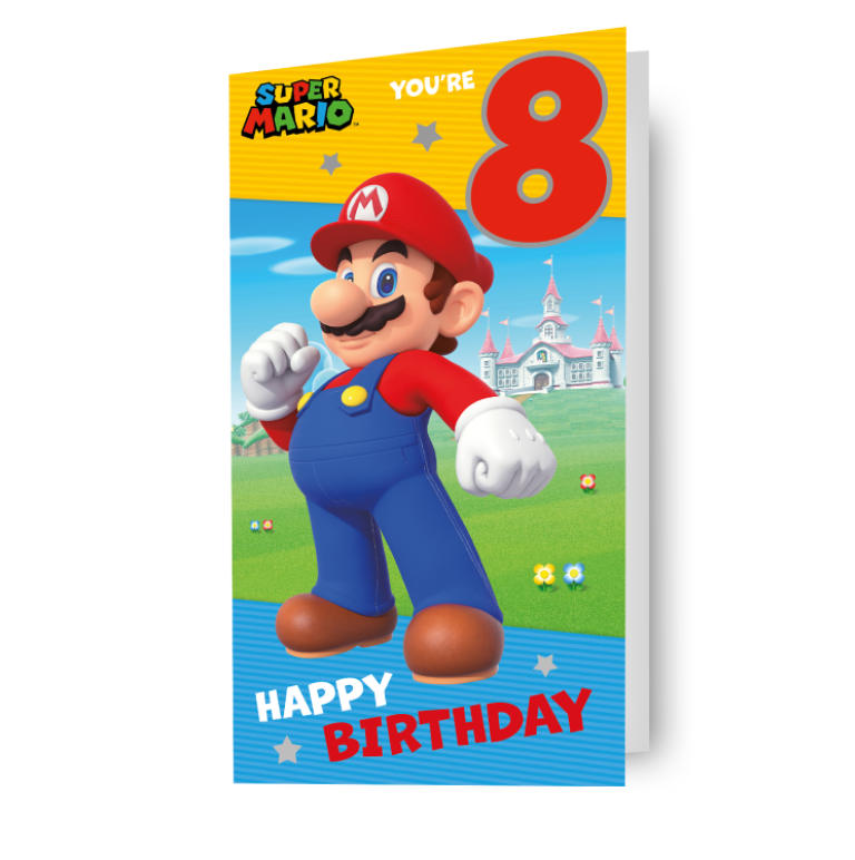 Click to view product details and reviews for Super Mario Age 8 Birthday Card.