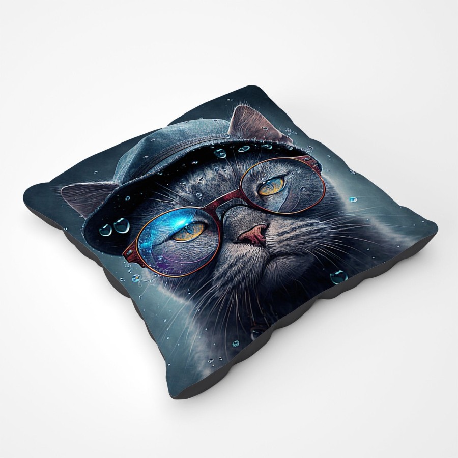 Russian Blue Cat Splashart Pet Bed