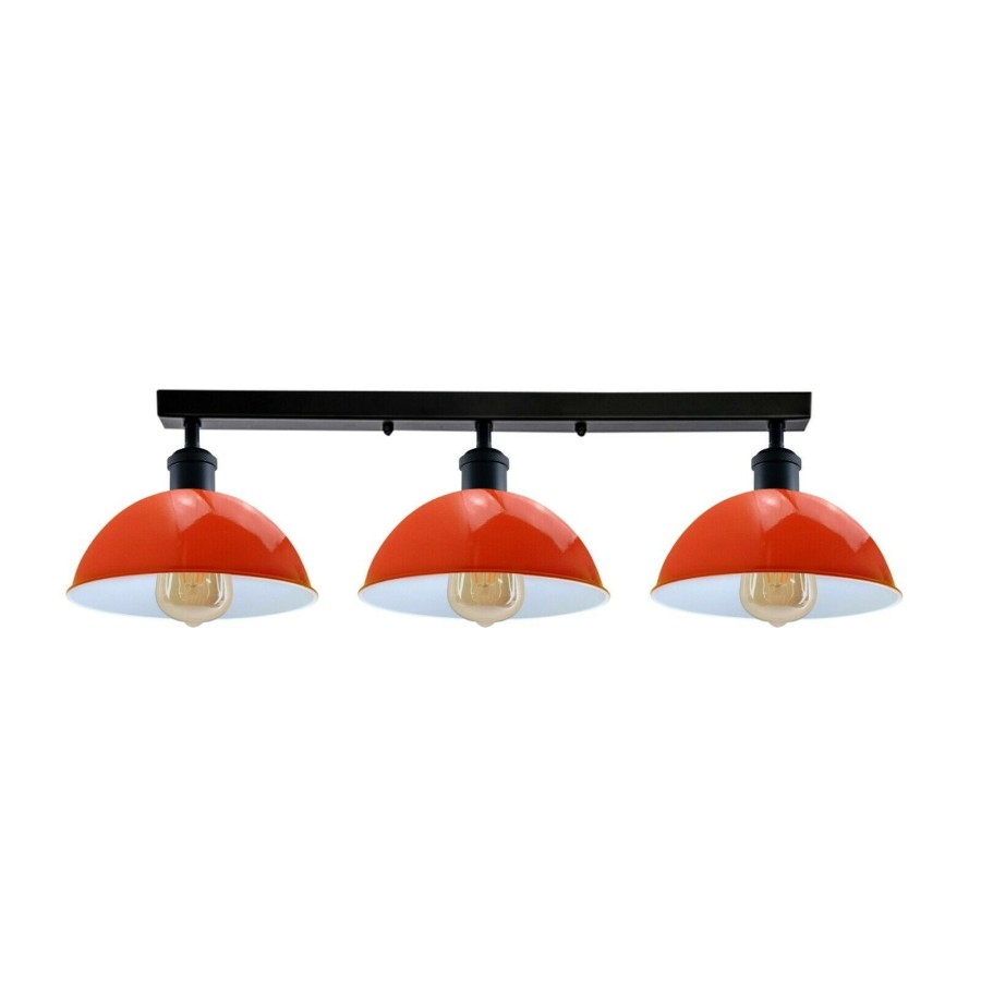 Click to view product details and reviews for Industrial Steam Punk Blue Pipe 3 Way Over Indoor Ceiling Hanging Light Metal3589 Yes Orange.