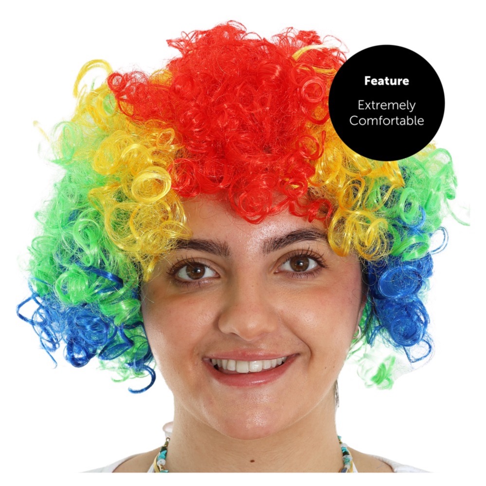 Rainbow Afro Wig Pride - Model