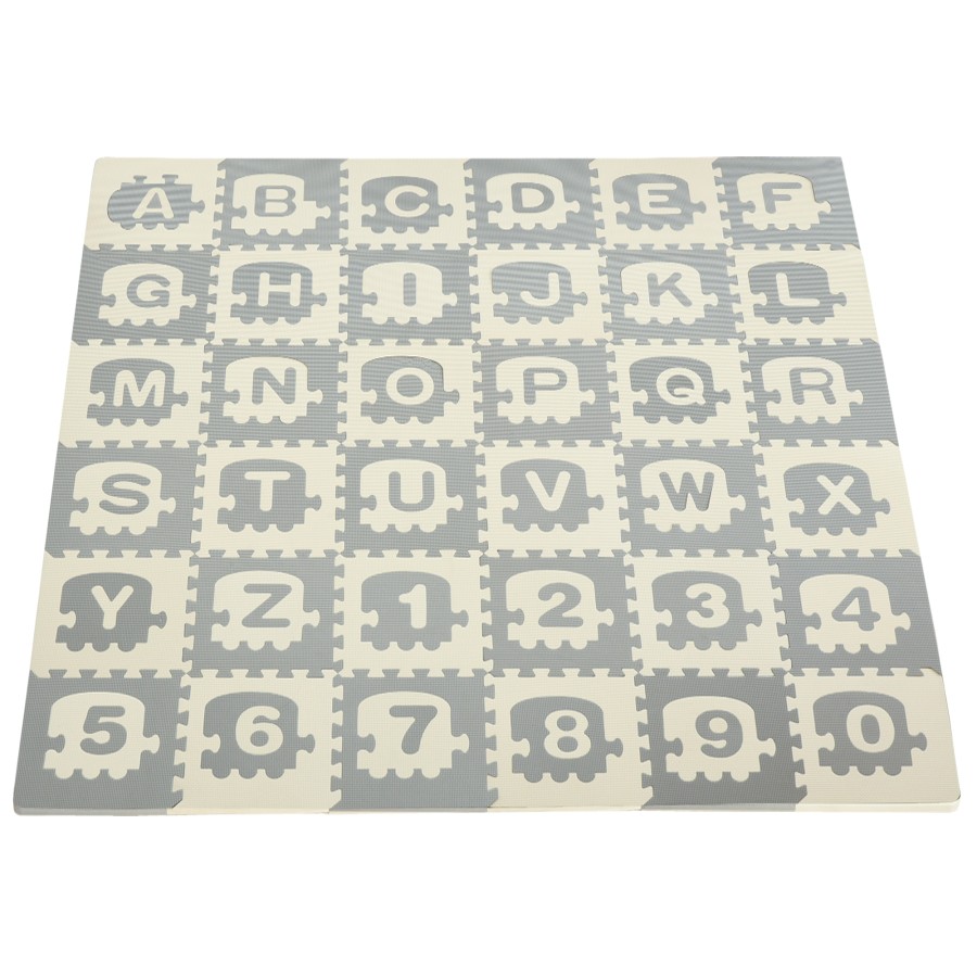HOMCOM Kids Foam Puzzle Baby Educational Anti-slip Play Mat w/ Letter Number