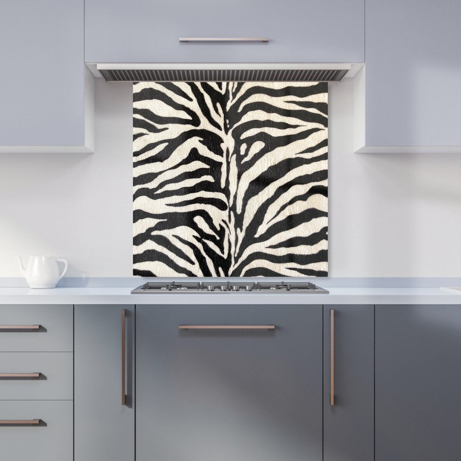 Click to view product details and reviews for White Tiger Print Kitchen Splashback W600mm X H600mm.