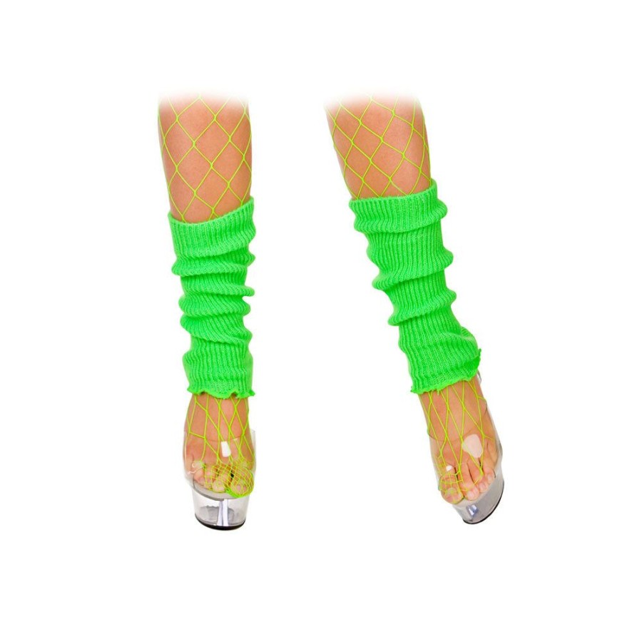 80s Neon Green Leg Warmers