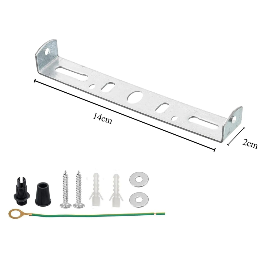 Click to view product details and reviews for 140mm Side Fitting Ceiling Rose Strap Bracket For Light Fixing Metal Ceiling Plate Bracket4122.