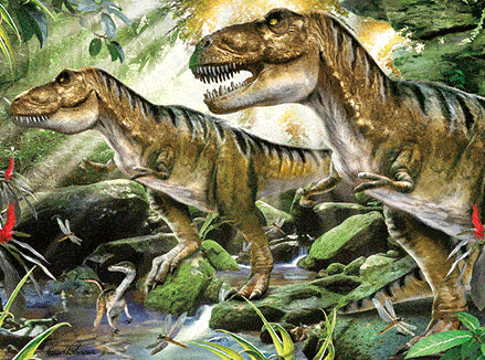 3D JIGSAW PUZZLE - Double Trouble Dinosaurs: 63 piece jigsaw puzzle