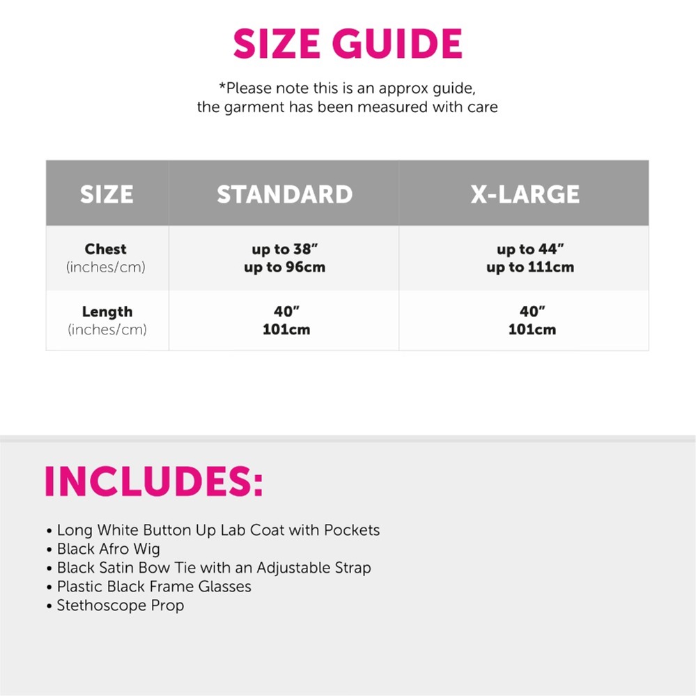 Adults Doctor GreenFinger Costume - with Stethoscope