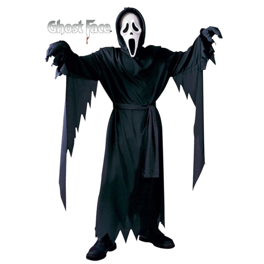 Click to view product details and reviews for Kids Teens Classic Ghost Face Costume With Mask Scream Fancy Dress 4 6 Years.