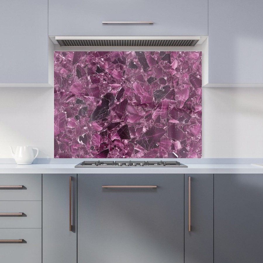 Click to view product details and reviews for Damson Quartz Effect Kitchen Splashback W900mm X H650mm.