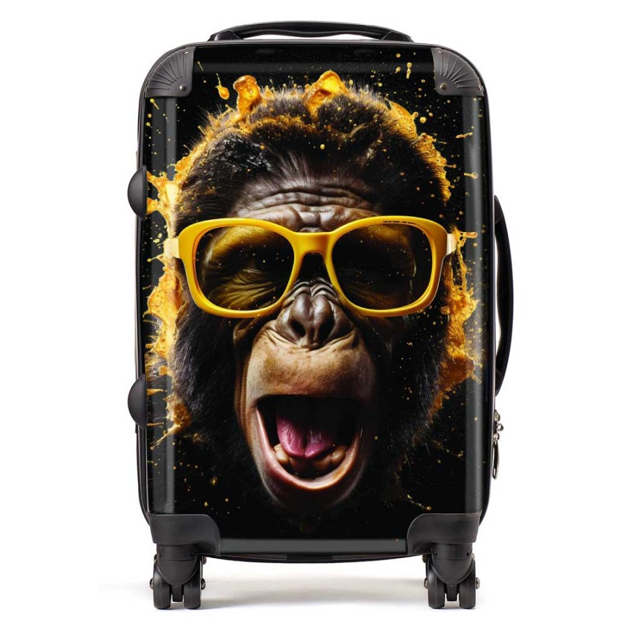 Click to view product details and reviews for Splashart Monkey Face With Yellow Glasses Suitcase Cabin. Click to view product details and reviews for Splashart Monkey Face With Yellow Glasses Suitcase Cabin.