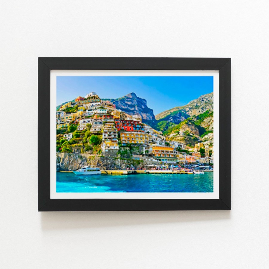 Click to view product details and reviews for Summer In Postiano Amalfi Coast Italy Art Prints 8 X 10 Black Frame.