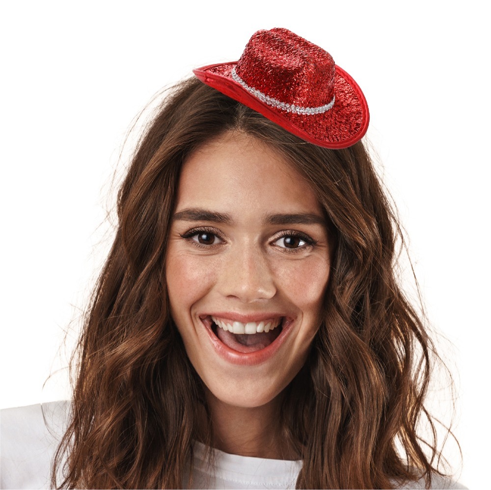 Mini Red Cowboy Hat