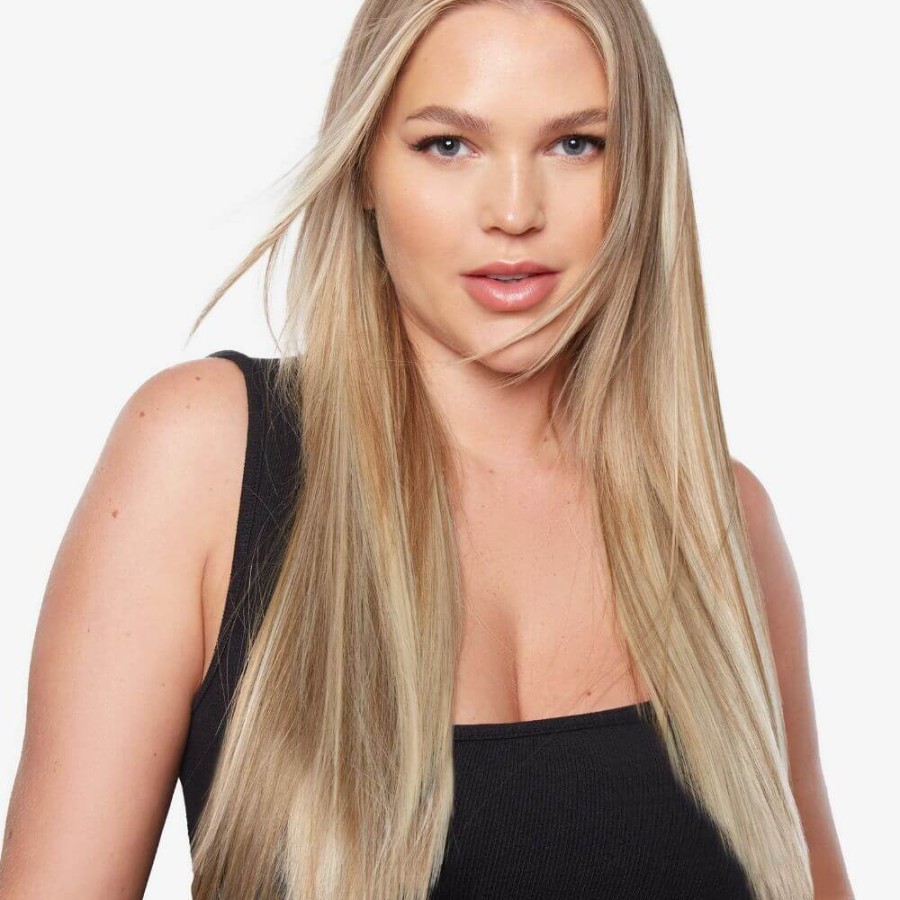 20" One Piece Straight Synthetic Heat Resistant Clip-In Hair Extensions Hazel Princess 8