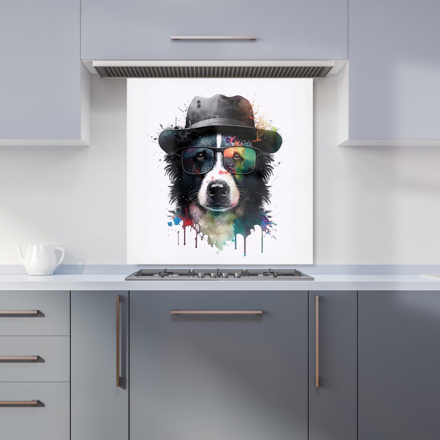Click to view product details and reviews for Border Collie Dog Splashart Kitchen Splashback W600mm X H600mm.