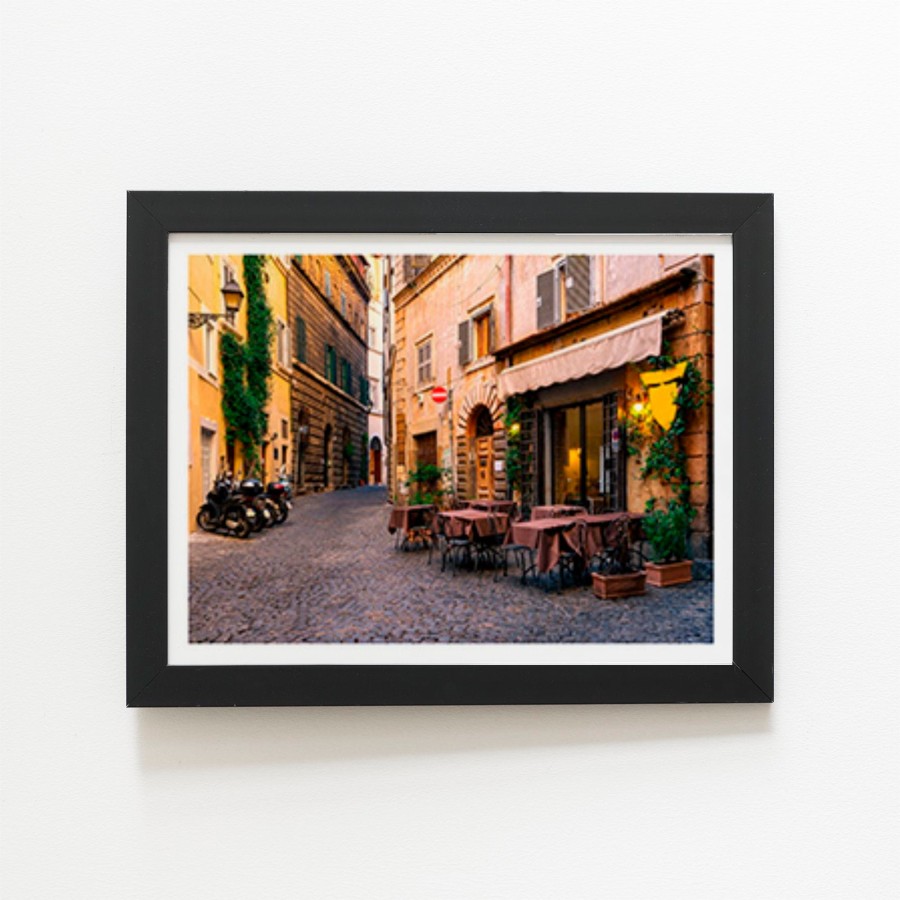 Click to view product details and reviews for Cozy Rome Street Art Prints 8 X 10 Black Frame.