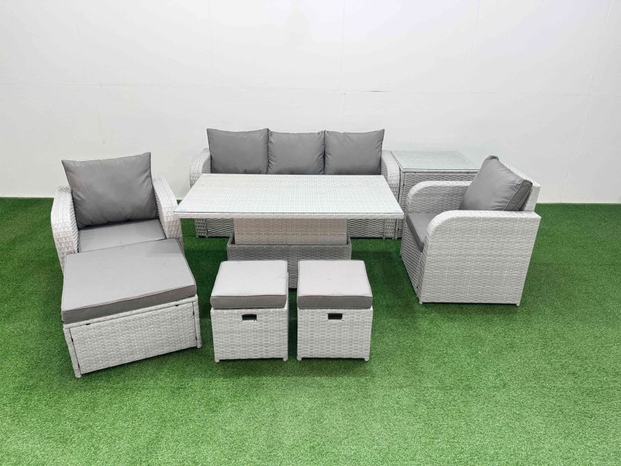 Click to view product details and reviews for Fimous Pe Rattan Garden Furniture Set Reclining Chair Sofa Lounge Sofa Set Adjustable Lifting Dining Or Coffee Table Side Table 3 Stools Light Grey. Click to view product details and reviews for Fimous Pe Rattan Garden Furniture Set Reclining Chair Sofa Lounge Sofa Set Adjustable Lifting Dining Or Coffee Table Side Table 3 Stools Light Grey.