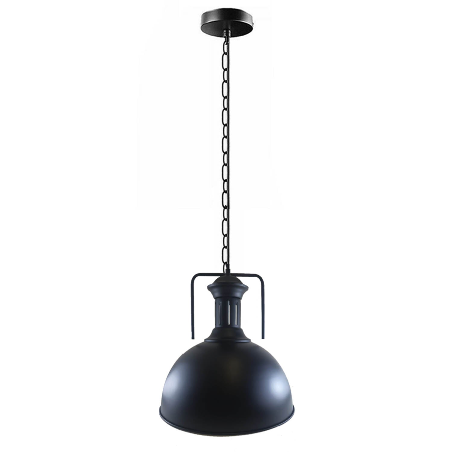 Click to view product details and reviews for Industrial Style Ceiling Light Pendant Set Chandelier Metal Lampshade Hanging Loft Fitting Lampshade1429 Without Bulb Black 40cm.