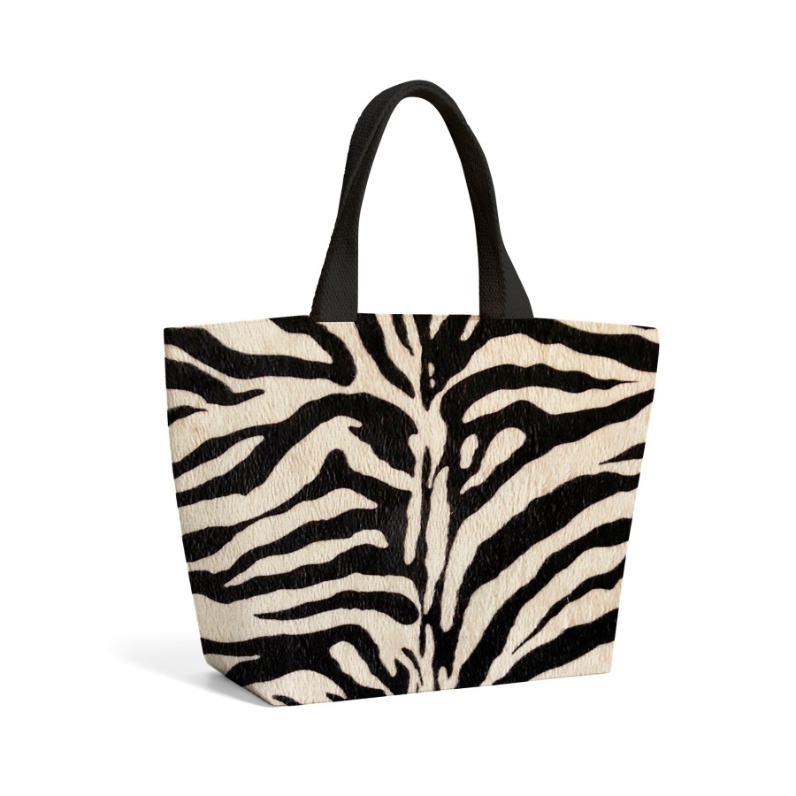 Click to view product details and reviews for White Tiger Print Beach Shopper Tote Bag.