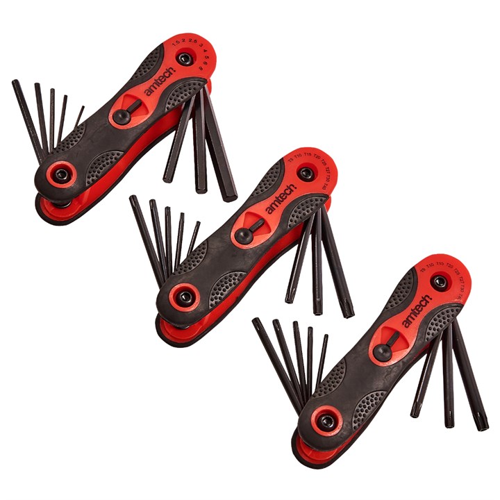 3pc Folding Key Set