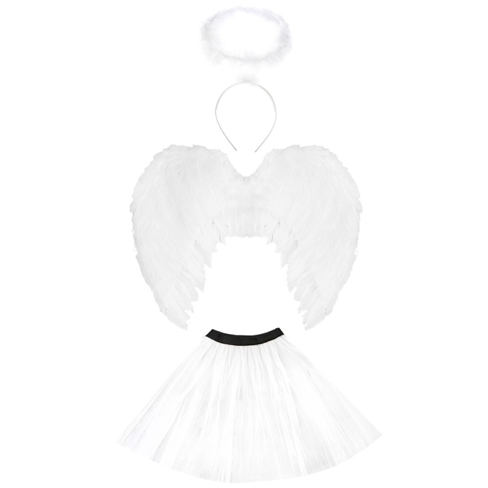 Click to view product details and reviews for 3pc White Angel Set Charming Decor.