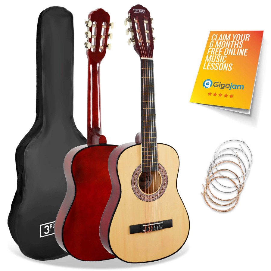 Click to view product details and reviews for 3rd Avenue 1 2 Size Classical Guitar Pack Natural.