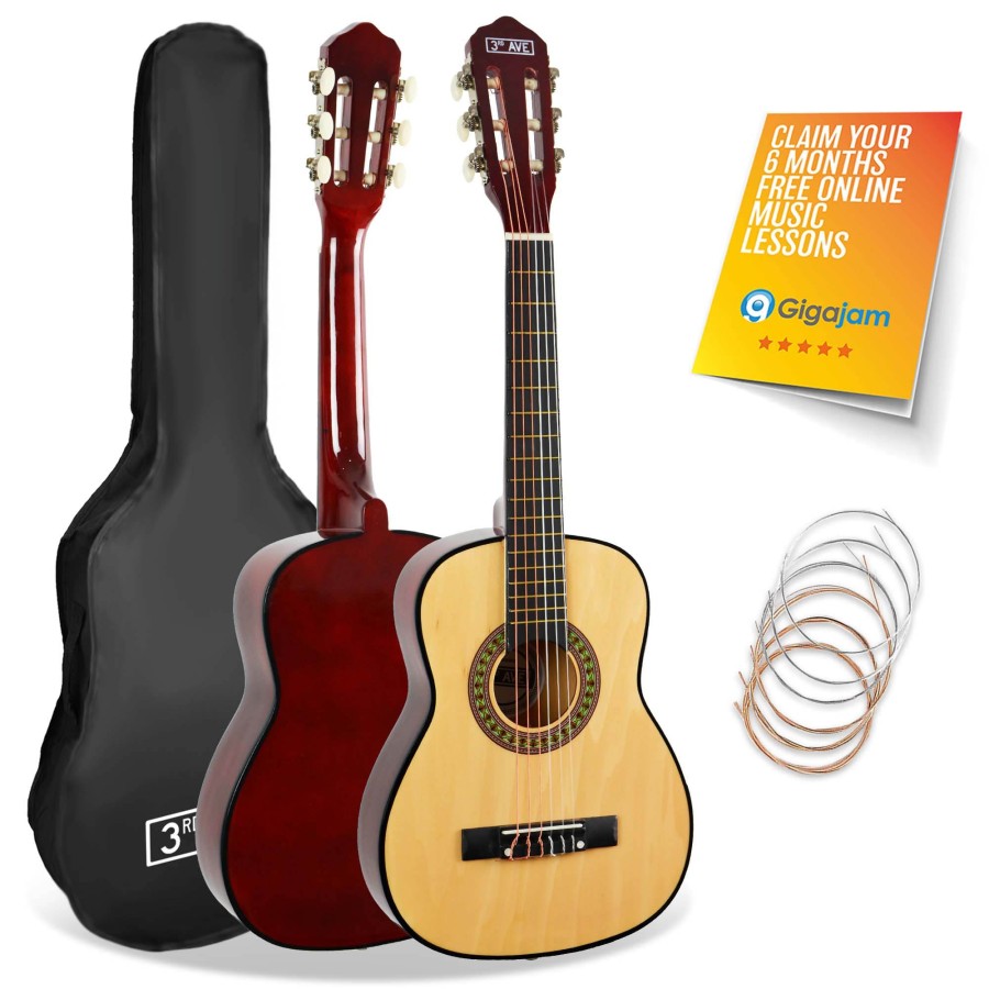 Click to view product details and reviews for 3rd Avenue 1 4 Size Classical Guitar Pack Natural.